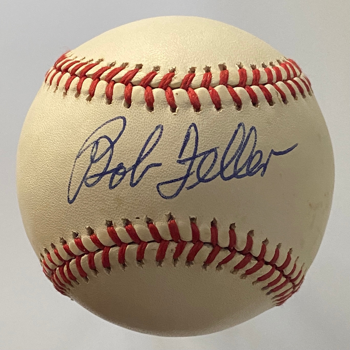 Bob Feller Signed Baseball Not Authenticated – Father and Son