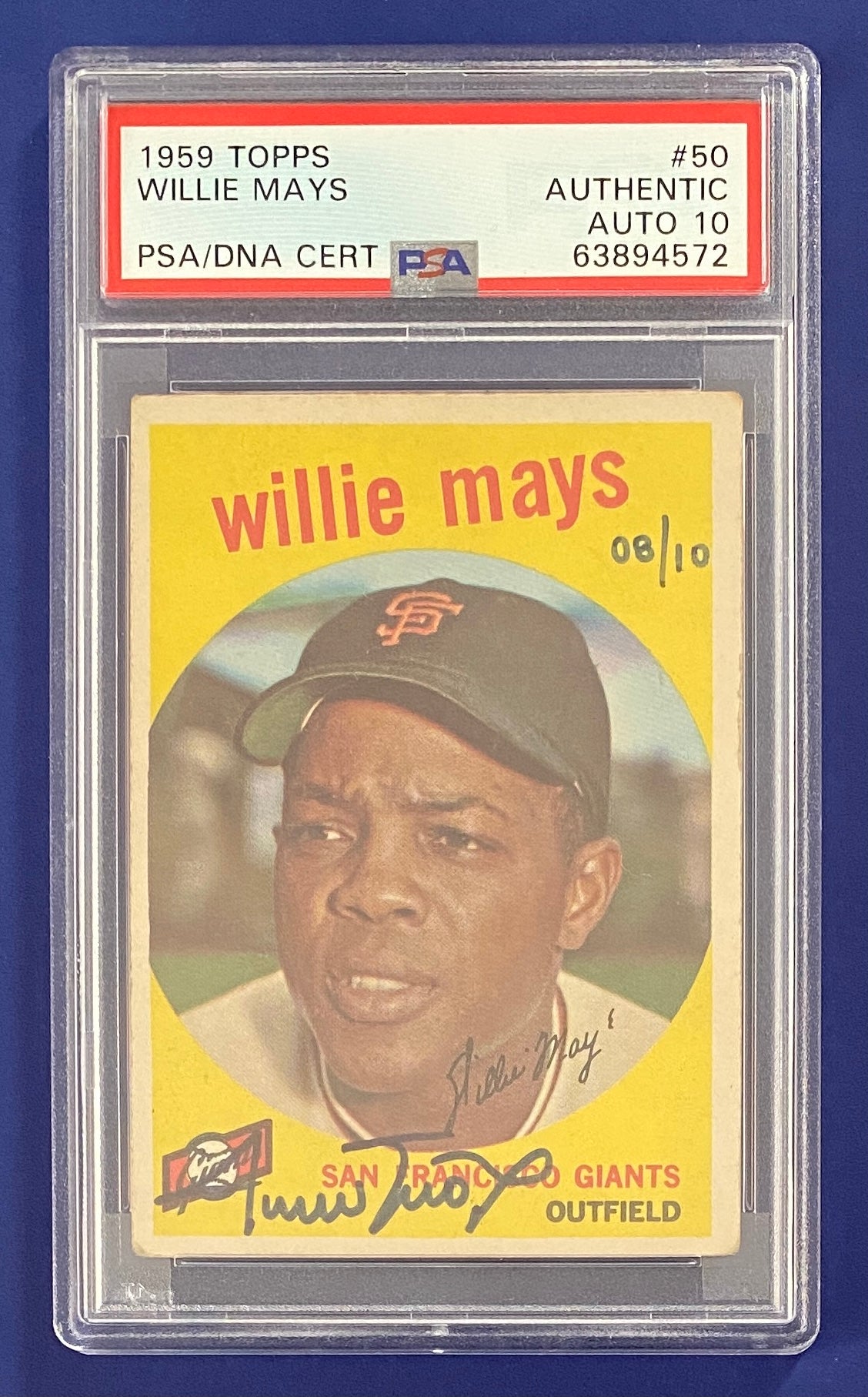 Willie Mays Topps Collector Series Card 