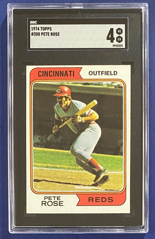 Pete Rose 1974 Topps SGC 4