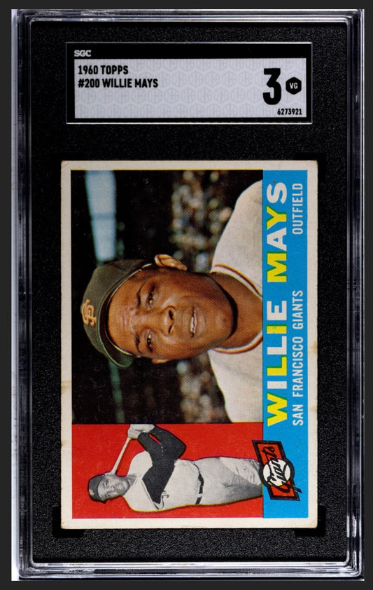 Willie Mays 1960 Topps SGC 3