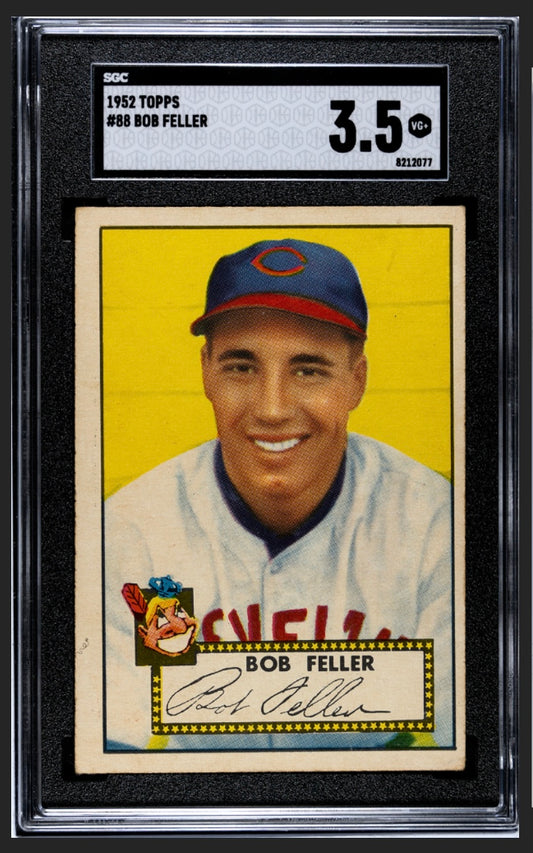 Bob Feller 1952 Topps Red Back SGC 3.5