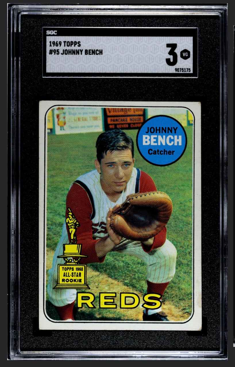 Johnny Bench 1969 Topps SGC 3