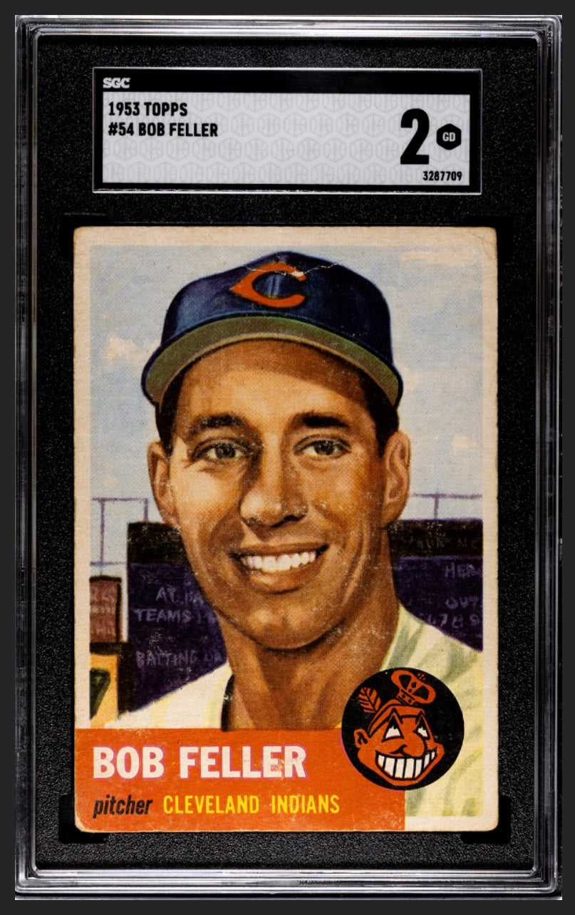 Bob Feller 1953 Topps SGC 2