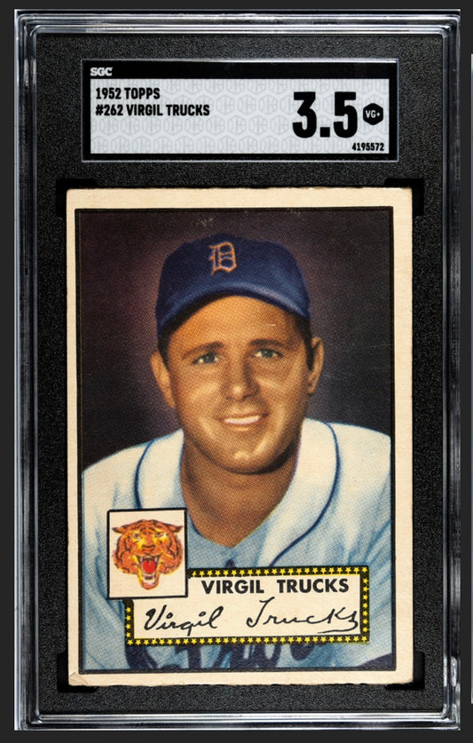 Virgil Trucks 1952 Topps SGC 3.5