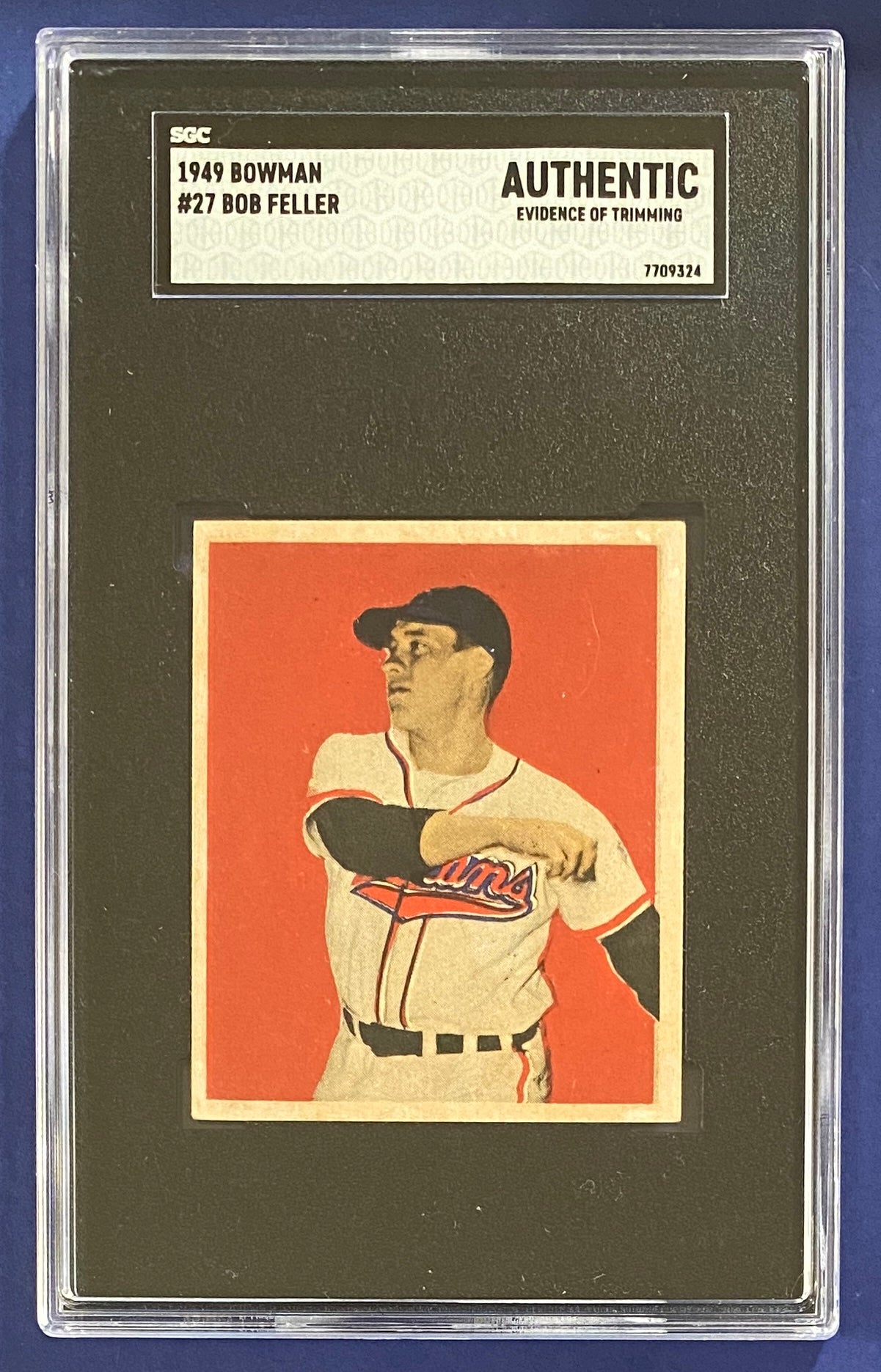 Bob Feller 1949 Bowman SGC A