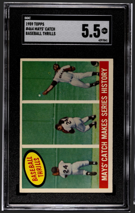 Willie Mays 1959 Topps The Catch SGC 5.5