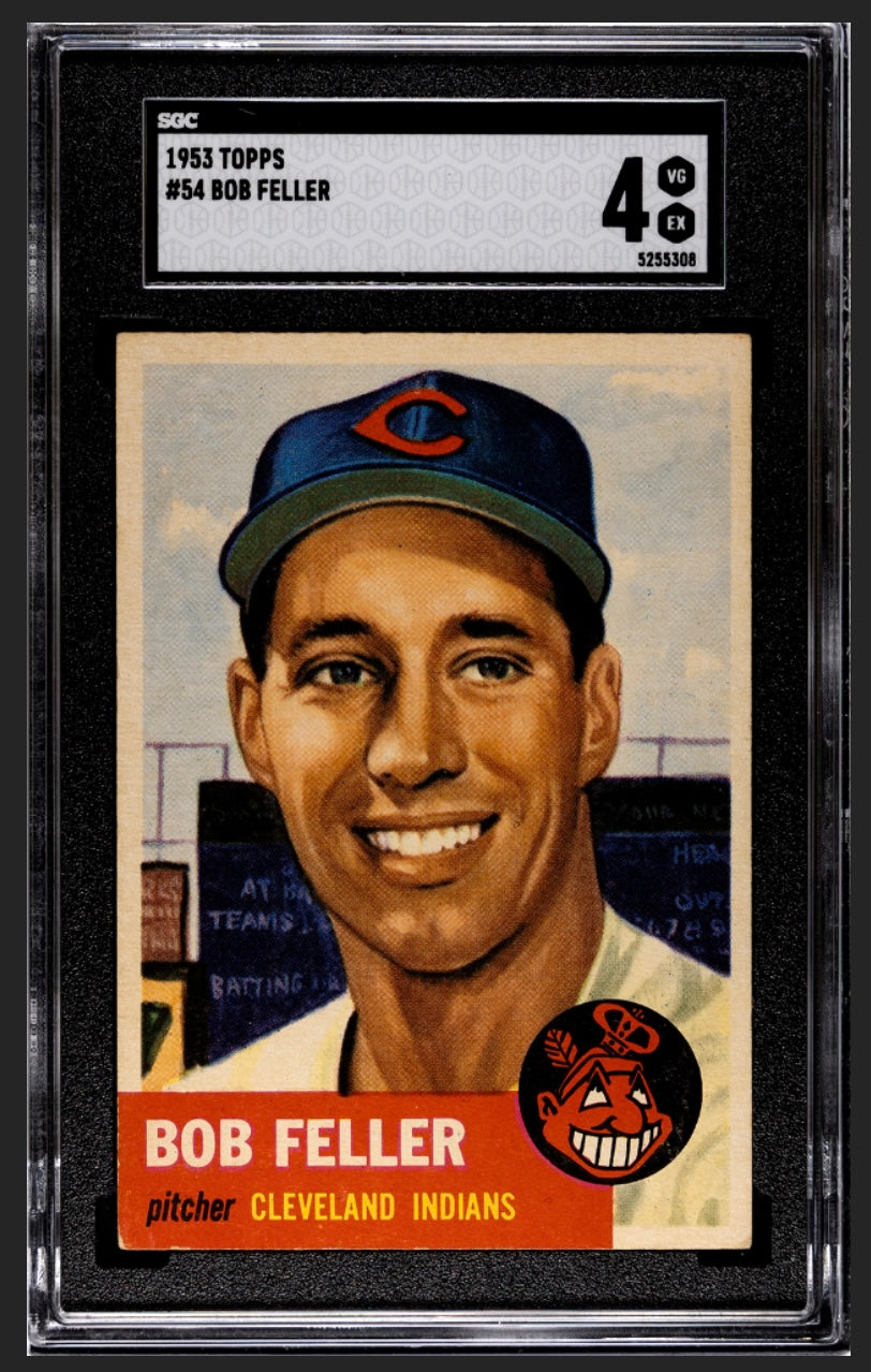 Bob Feller 1953 Topps SGC 4