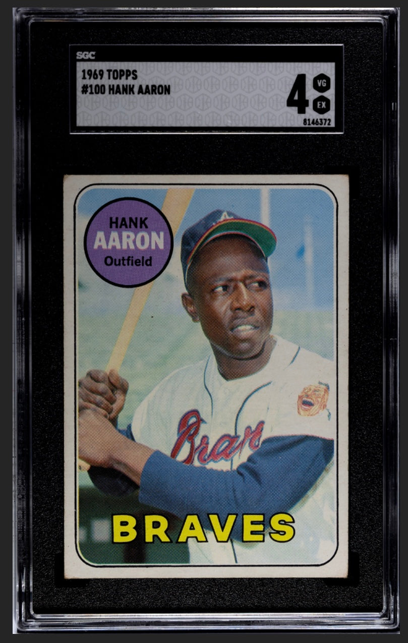 Hank Aaron 1969 Topps SGC 4