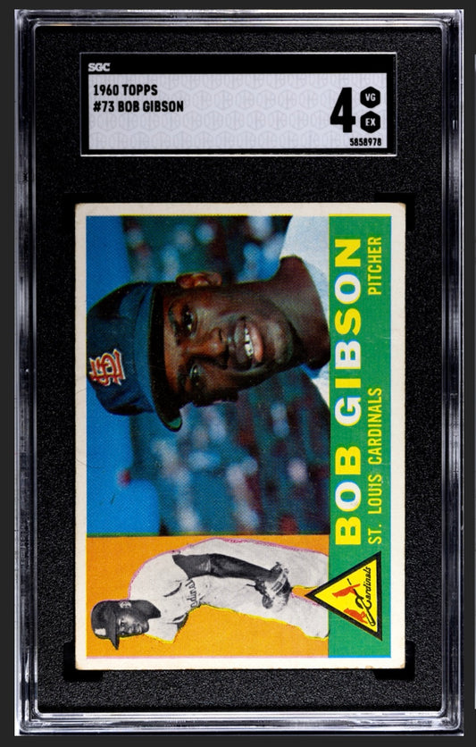 Bob Gibson 1960 Topps SGC 4