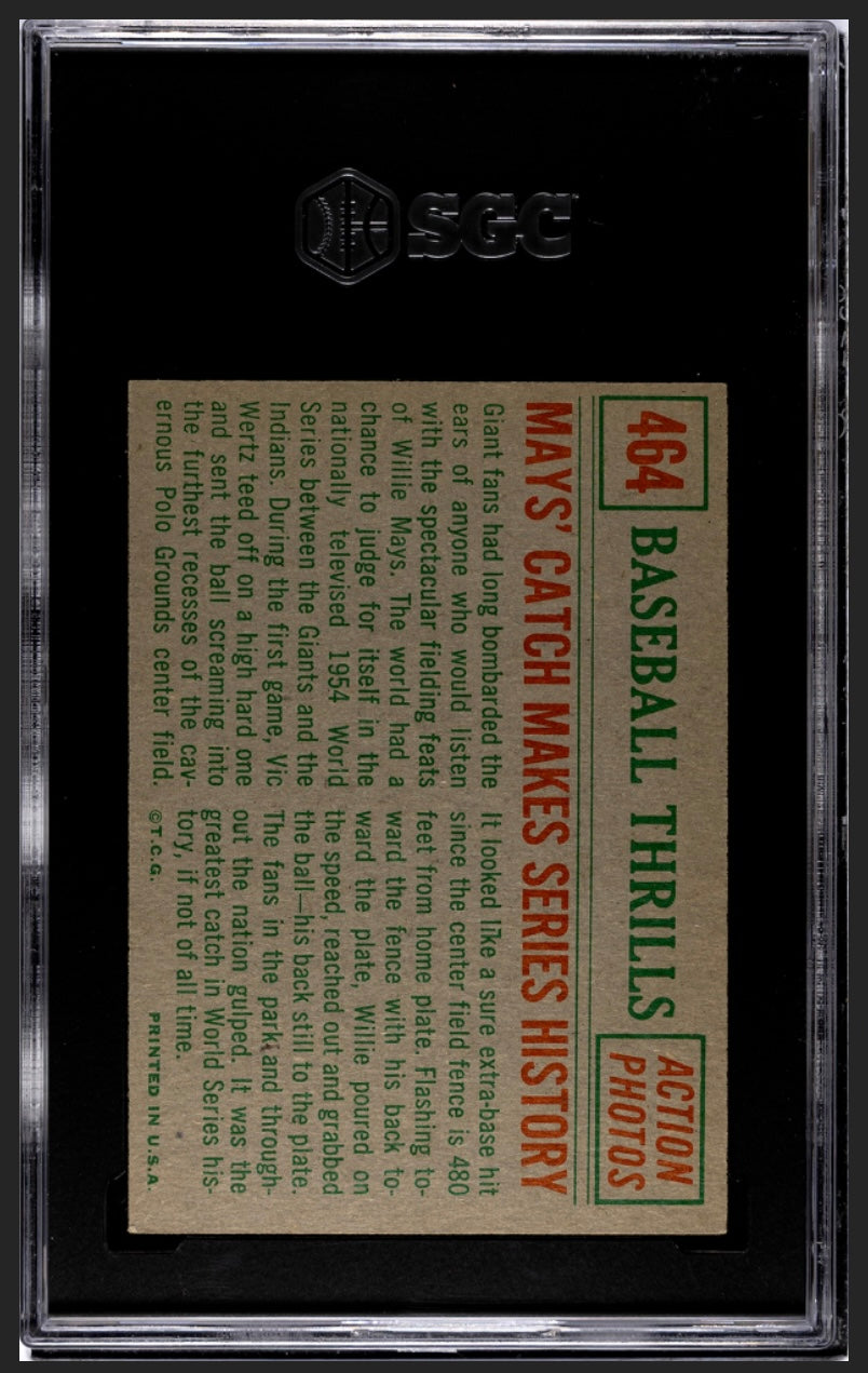 Willie Mays 1959 Topps The Catch SGC 5.5