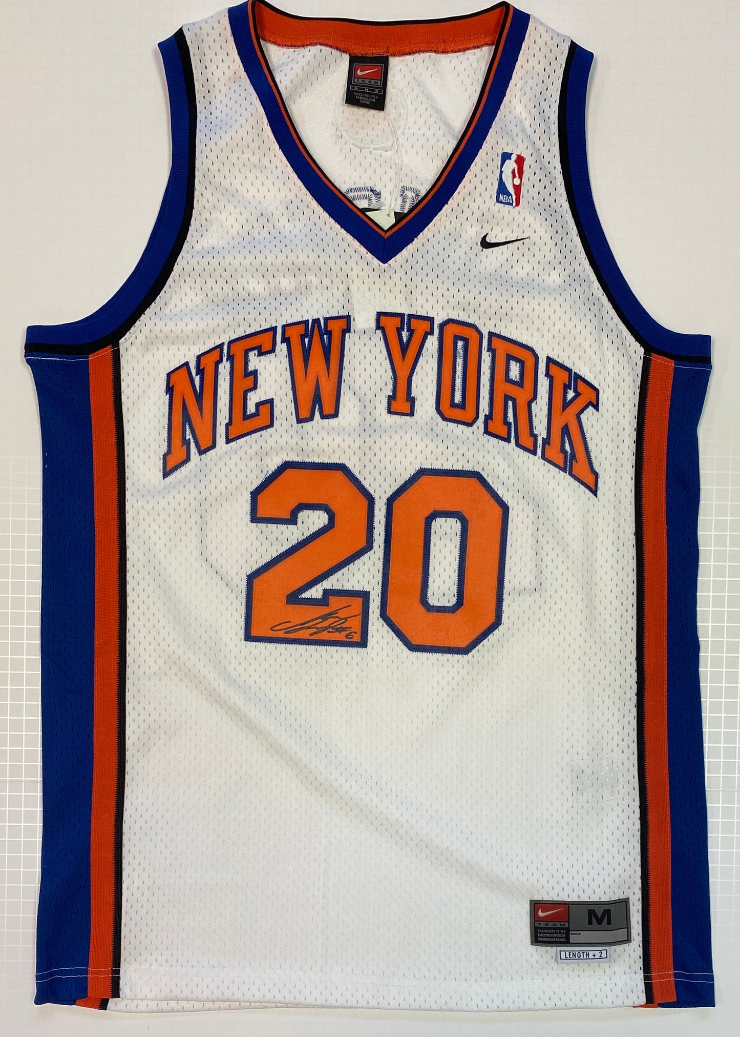 Tyson Chandler Signed New York Knicks Allen Houston Jersey