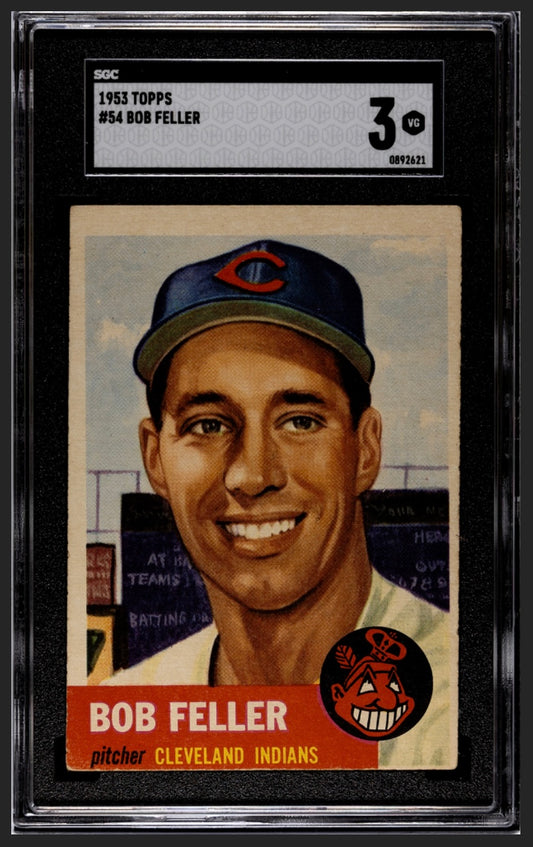 Bob Feller 1953 Topps SGC 3