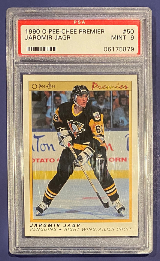 Jaromir Jagr RC 1990 OPC PSA 9